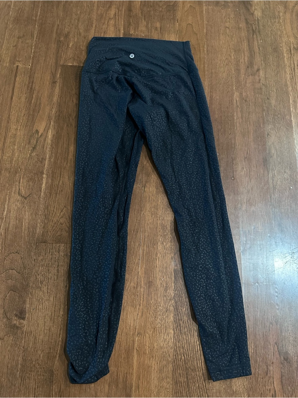 lululemon athletica Black Textured High-Rise Leggings